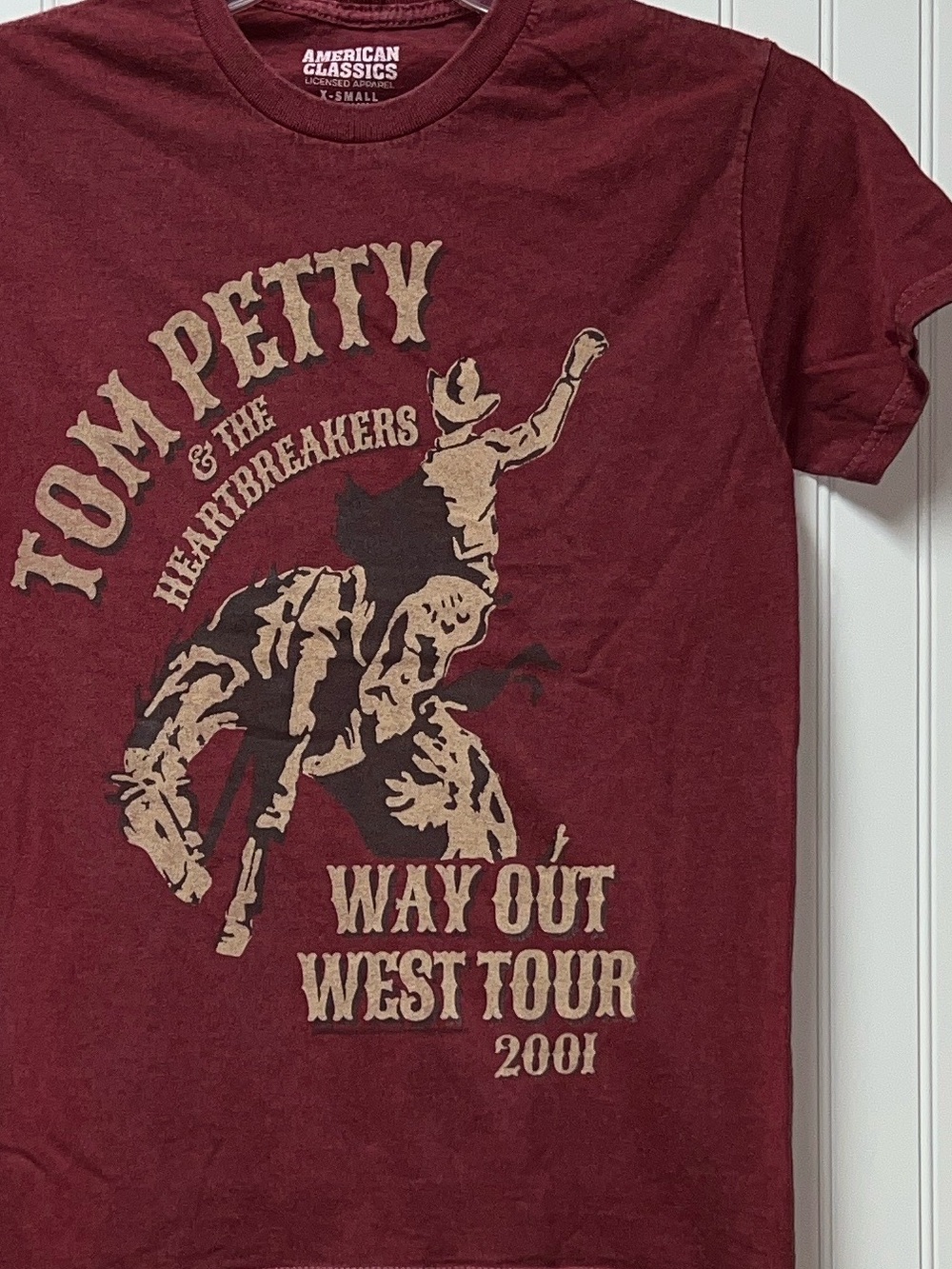 Tom Petty Retro Concert Tour Shirt XS New NWOT